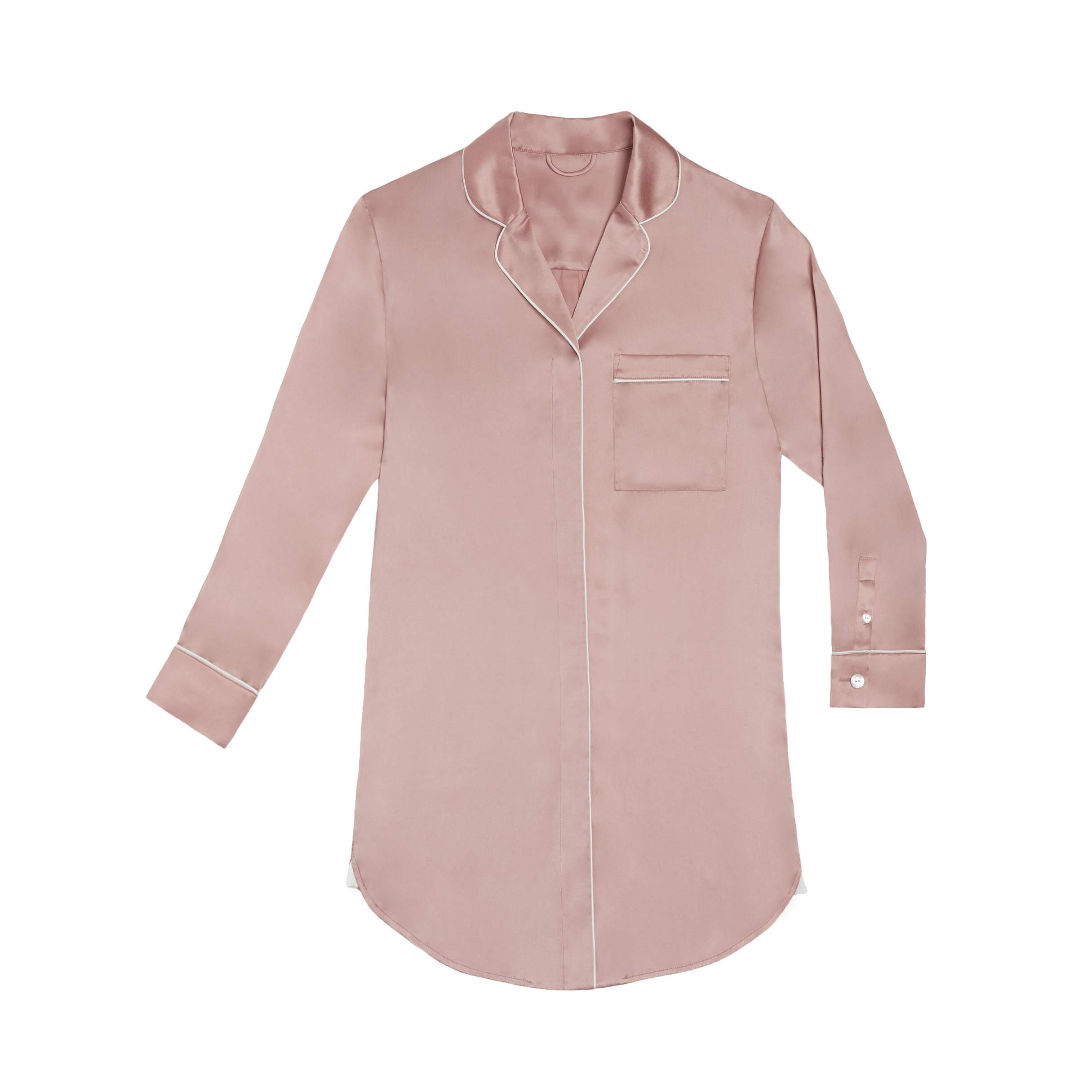 SILK SATIN NIGHTSHIRT