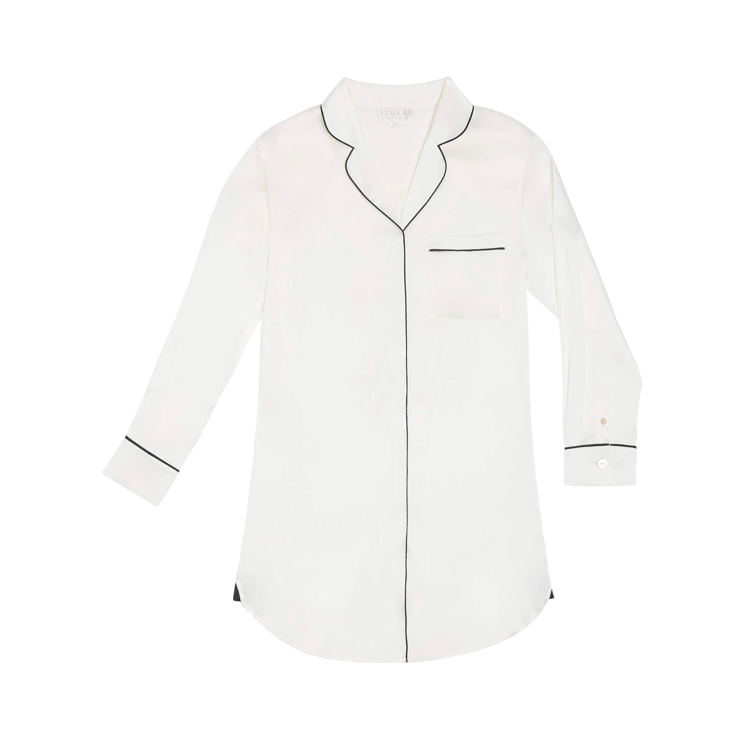 SILK SATIN NIGHTSHIRT