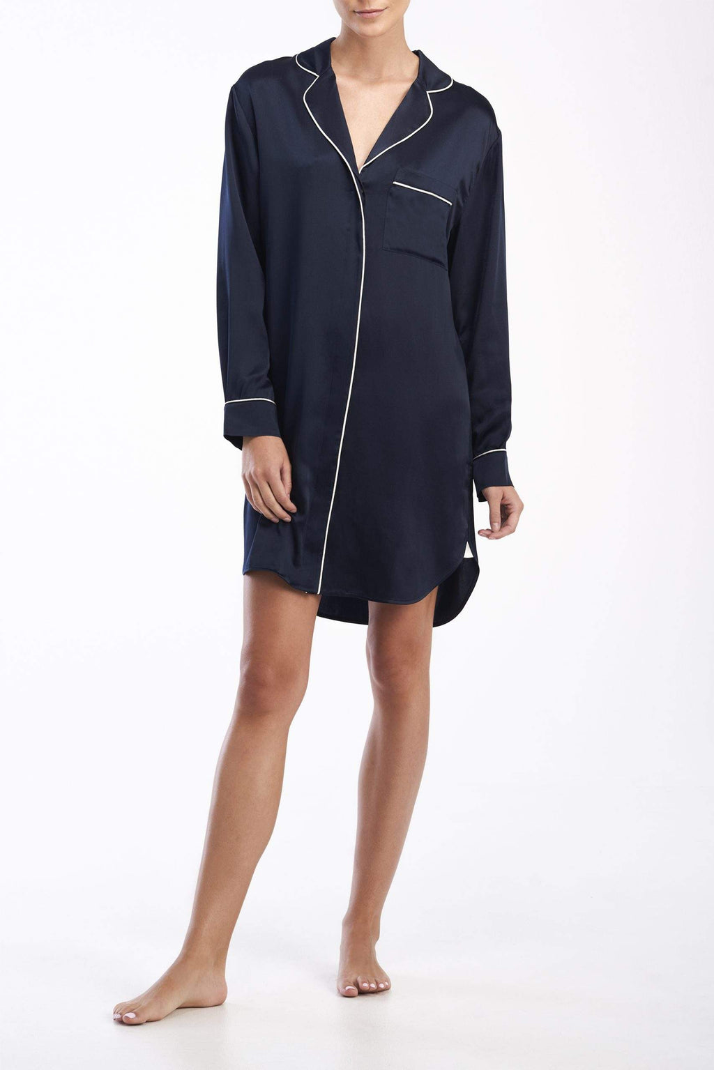 SILK SATIN NIGHTSHIRT