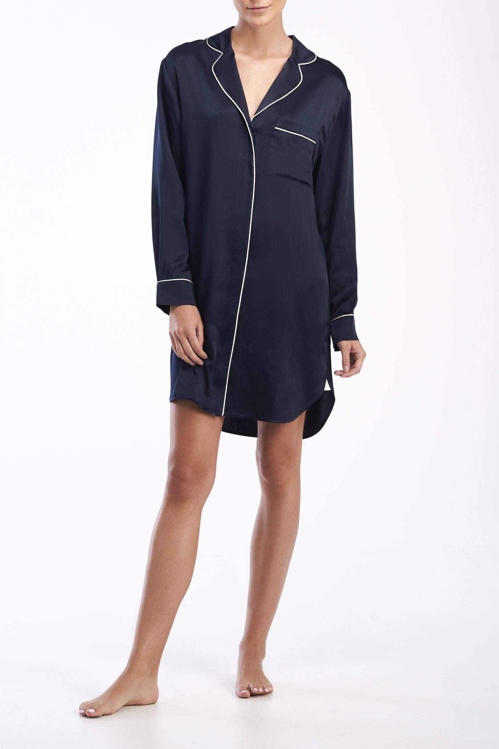 SILK SATIN NIGHTSHIRT