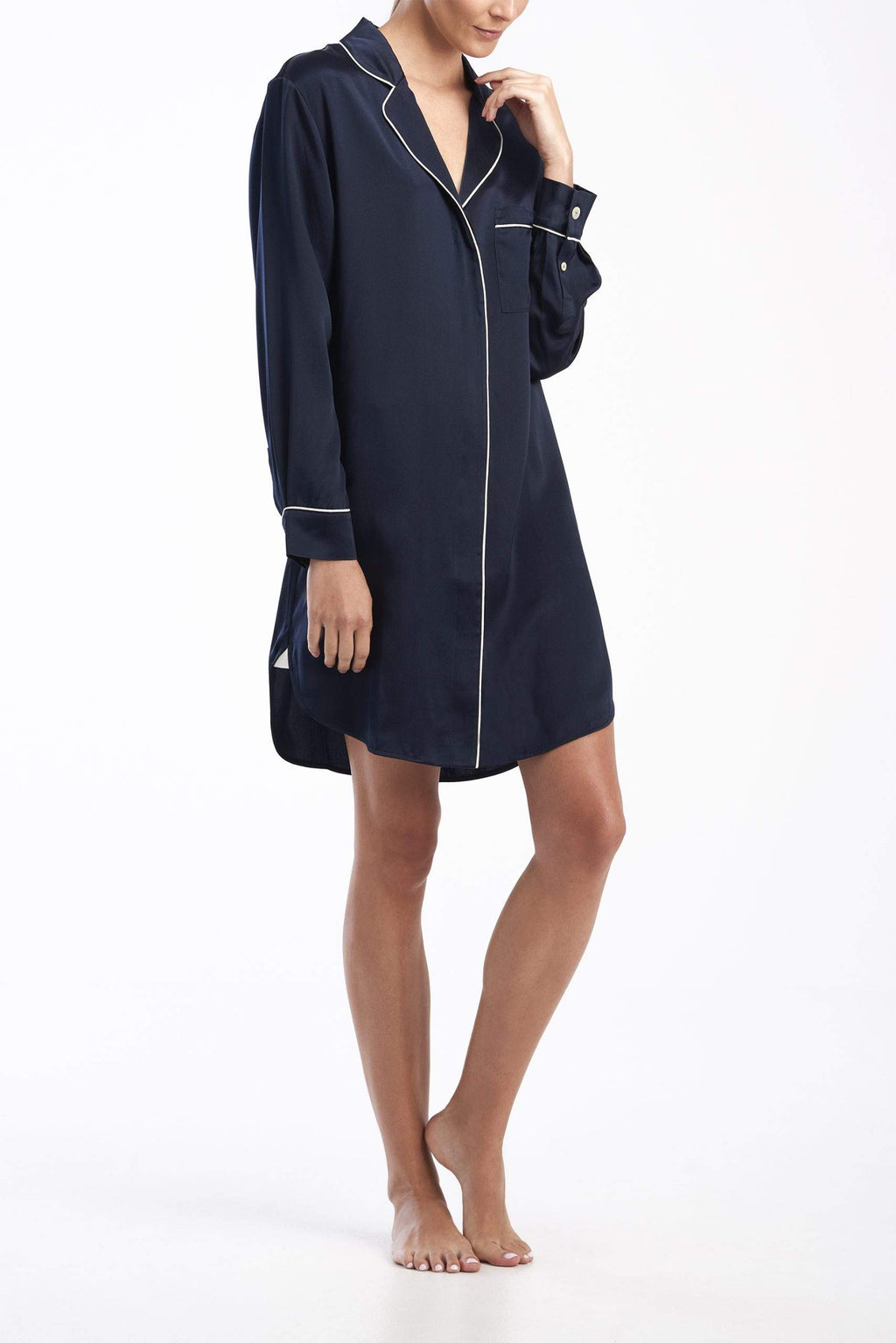 SILK SATIN NIGHTSHIRT