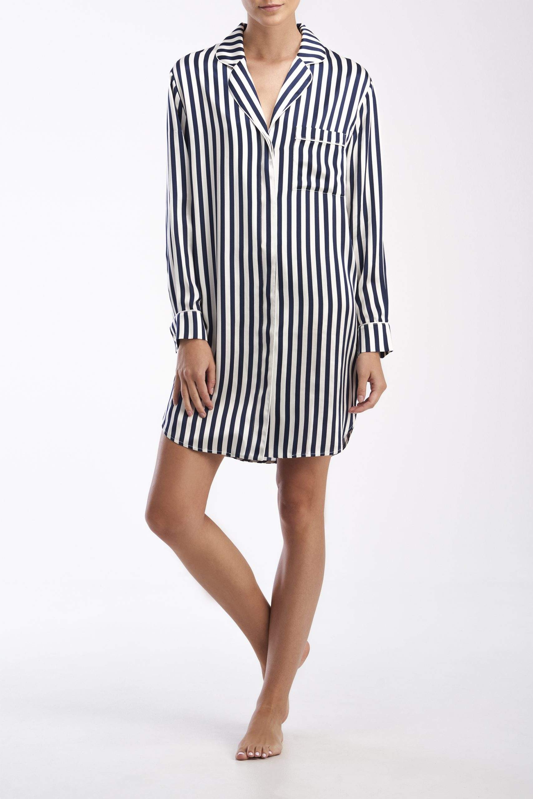 SILK SATIN NIGHTSHIRT