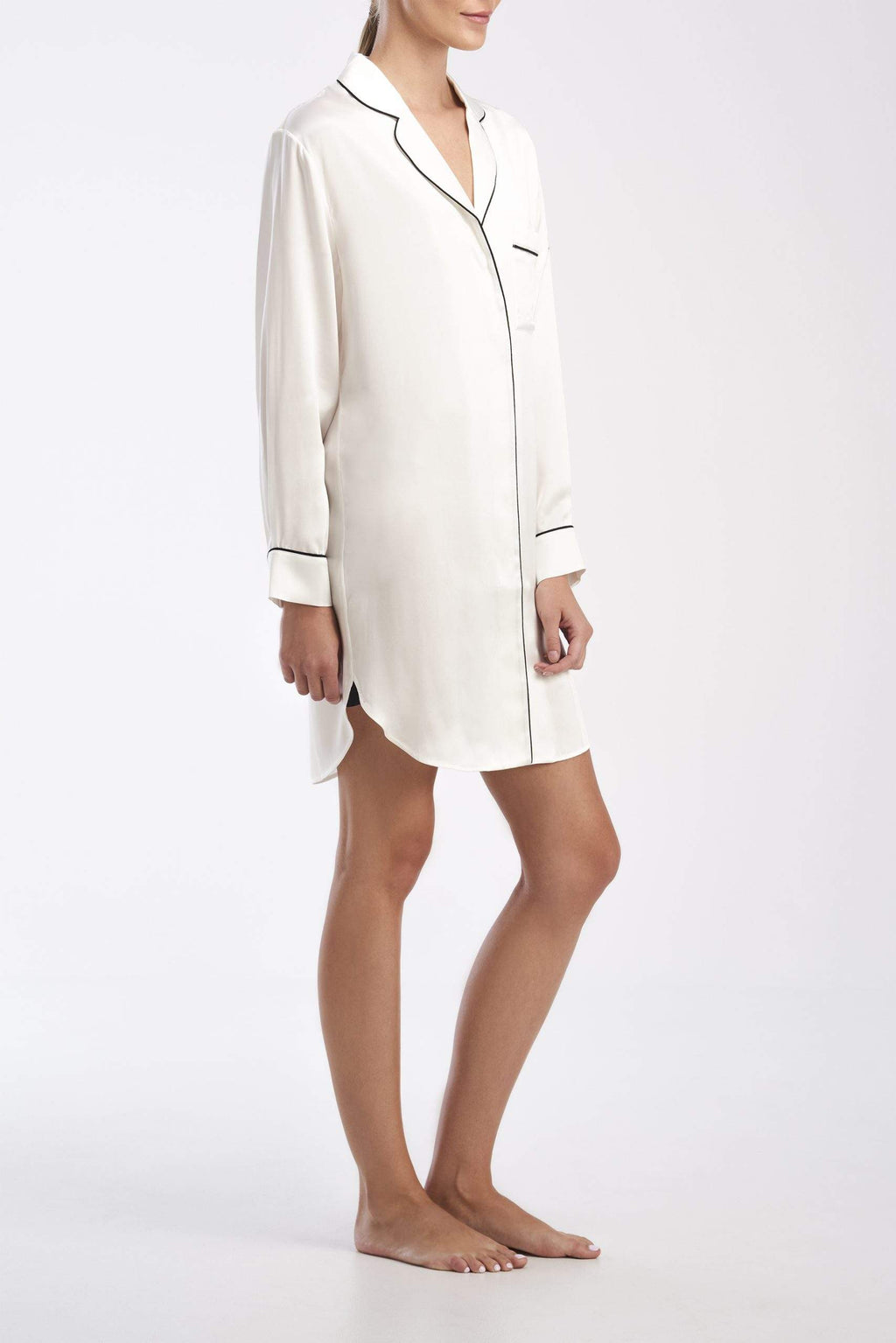 SILK SATIN NIGHTSHIRT