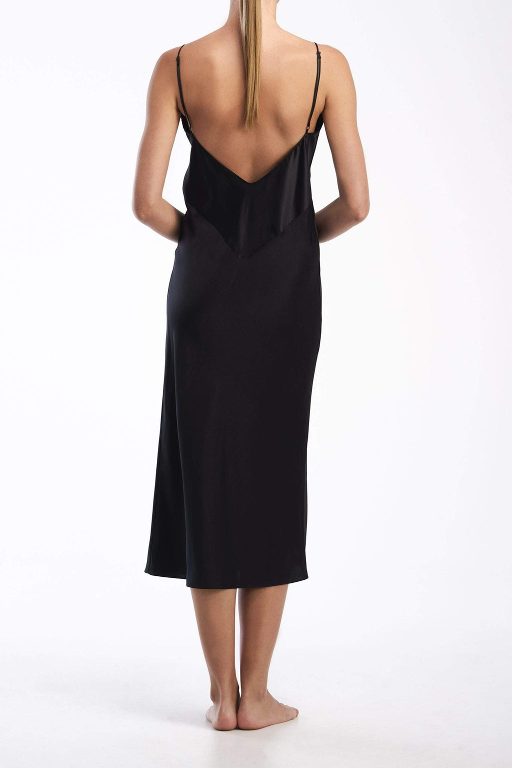 SILK SATIN SLIP DRESS