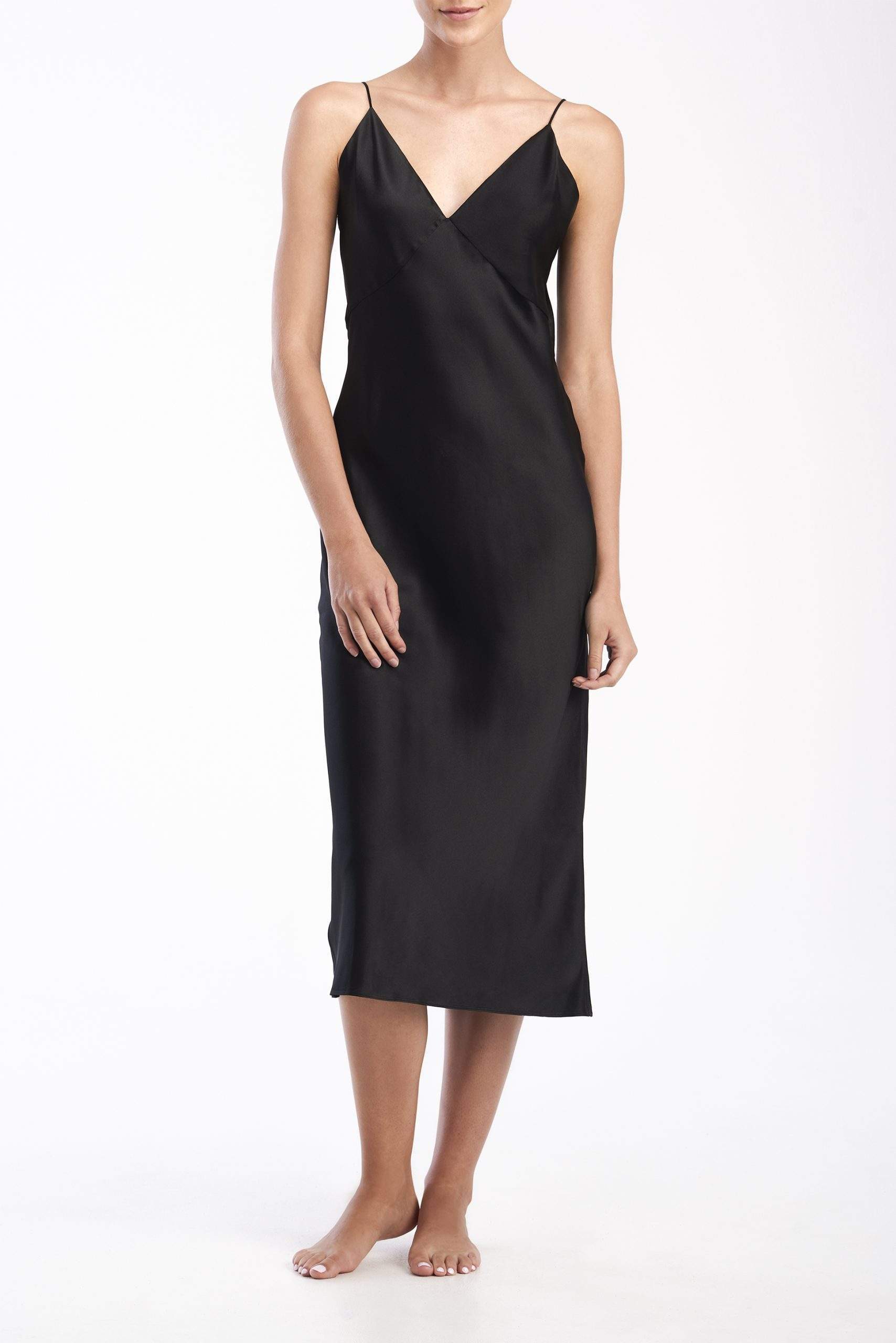 SILK SATIN SLIP DRESS