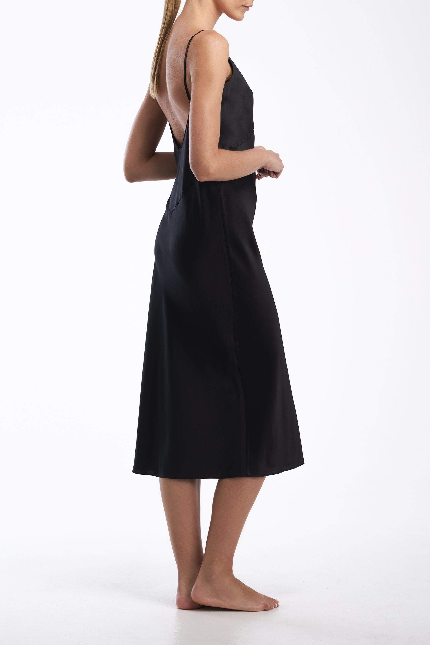 SILK SATIN SLIP DRESS