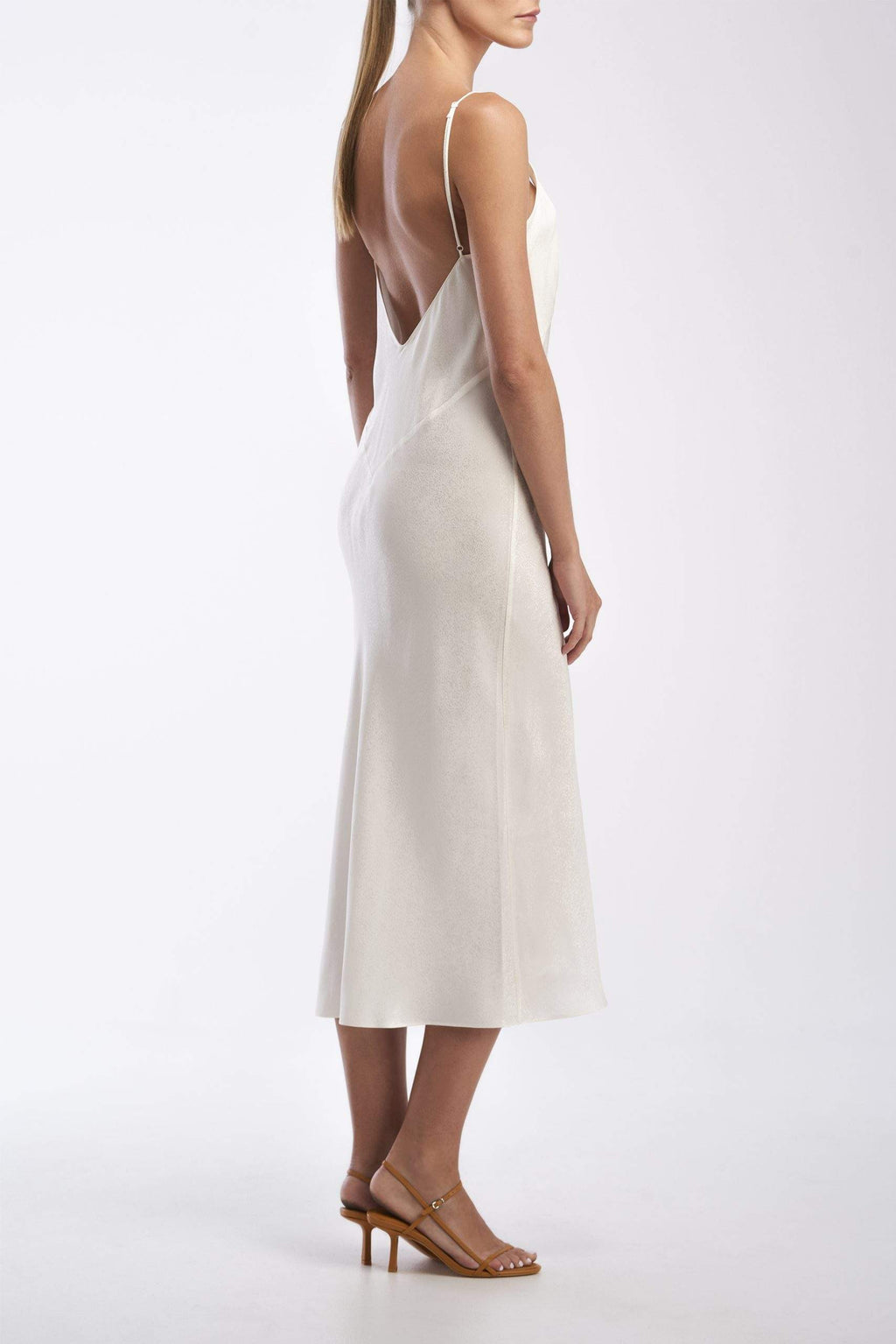 SILK JACQUARD SLIP DRESS